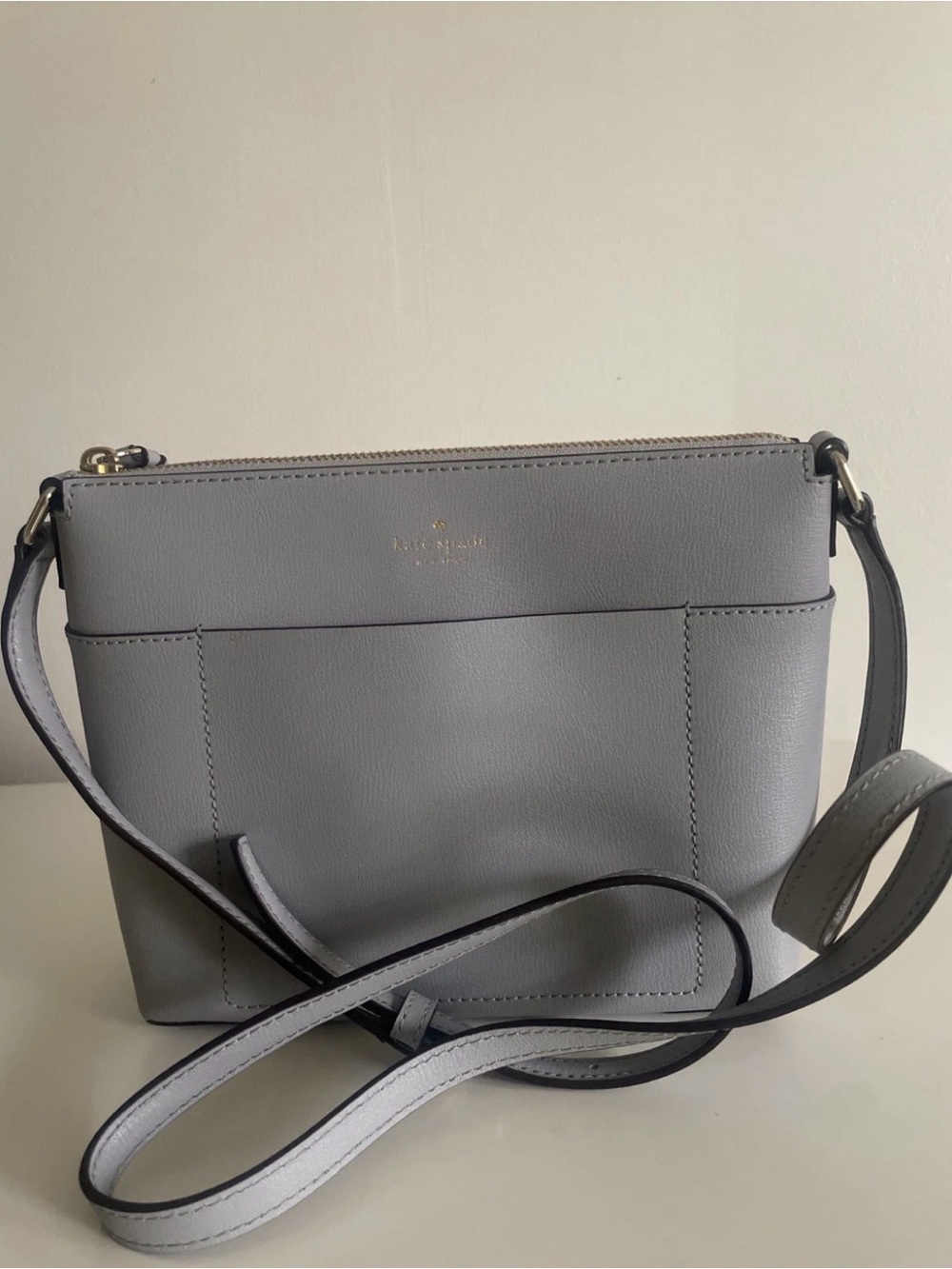 kate spade Light Blue Leather Crossbody Bag
